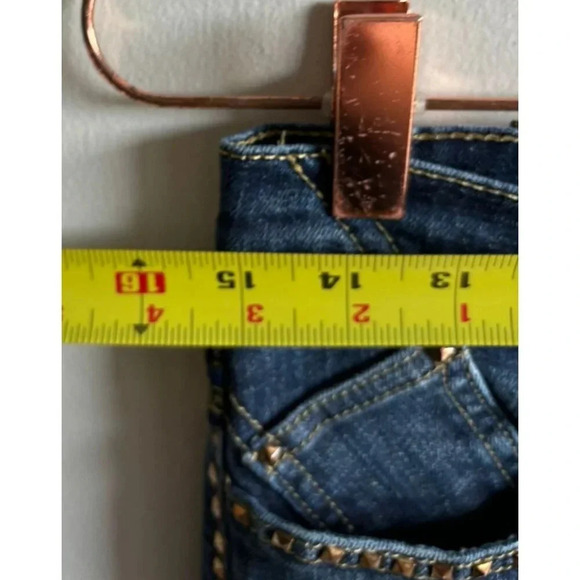 Rock & Republic Womens Mid Rise Bootcut Leg Studded Denim Jeans Blue Sz 6 - Picture 8 of 12